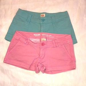 Missimo Teal & Pink shorts size 0/1